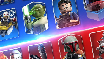 Landscape promotional material for the game 'LEGO® Star Wars™ Battles'.